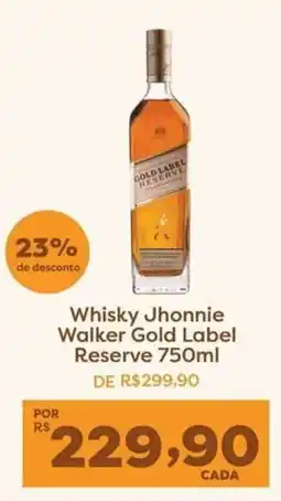 Mercadinhos São Luiz Whisky Jhonnie Walker Gold Label Reserve oferta