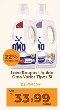 Mercadinhos São Luiz Lava Roupas Líquido Omo Vários Tipos oferta