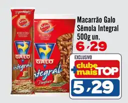 Rede Top Macarrão Galo Sêmola Integral oferta