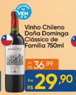 Atacado Vem Vinho Chileno Doña Dominga Clássico de Família oferta