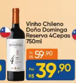 Atacado Vem Vinho Chileno Doña Dominga Reserva 4Cepas oferta