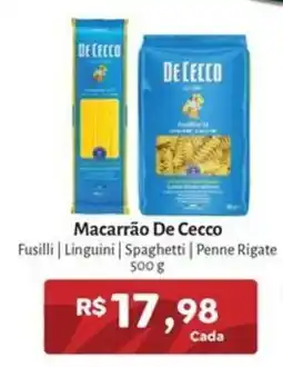 Novo Atacarejo Macarrão de cecco oferta