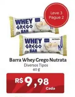 Novo Atacarejo Barra whey grego nutrata diversos tipos oferta