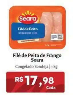 Novo Atacarejo Filé de Peito de Frango Seara oferta