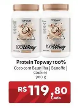 Novo Atacarejo Protein Topway 100% Coco com Baunilha | Banoffe | Cookies oferta