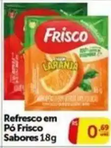 Pires Refresco em Pó Frisco Sabores oferta