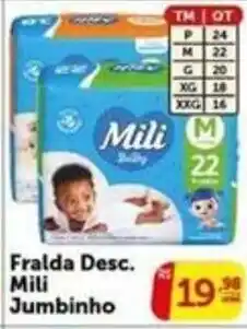 Pires Fralda Desc. Mili Jumbinho oferta