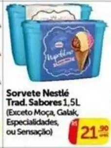 Pires Sorvete Nestlé Trad. Sabores oferta