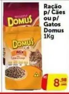 Pires Ração p/ Cães ou p/ Gatos Domus oferta