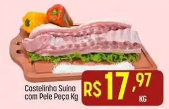 Costelinha Suina com Pele Peça Kg