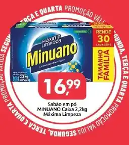 Supermercados Nori Sabão em pó minuano caixa 2,2kg máxima limpeza oferta