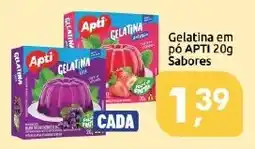 Supermercados Nori Gelatina em pó APTI 20g Sabores oferta