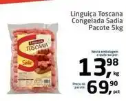Tenda Atacado Sadia - linguiça toscana congelada pacote oferta