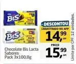 Tenda Atacado Lacta - chocolate bis oferta