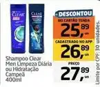 Tenda Atacado Clear - shampoo men limpeza diaria ou hidratação oferta