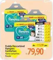 Atacadão Pampers - fralda descartável confortsec oferta