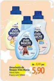Atacadão Vida macia - amaciante de roupas oferta