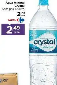 Carrefour Crystal - água mineral oferta