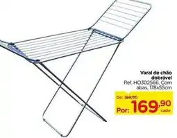 Carrefour Carrefour home - varal de chão dobrável oferta
