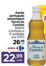 Carrefour Terras de camões - azeite portugues extravirgem oferta