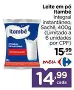 Carrefour Itambé - leite em pó oferta