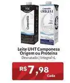 Novo Atacarejo Camponesa - leite uht origem ou proteína oferta