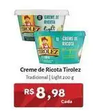 Novo Atacarejo Tirolez - creme de ricota oferta