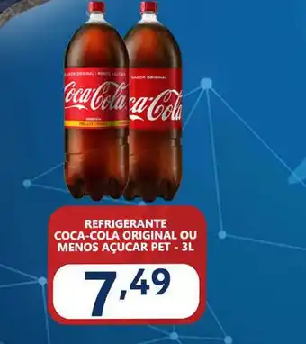 Bramil Supermercados Refrigerante Coca-cola Original Ou Menos Açucar 3L oferta