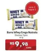 Novo Atacarejo Nutrata - barra whey grego oferta
