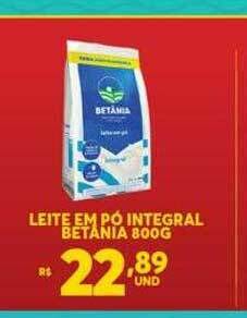 Leite Em Pó Integral Betania