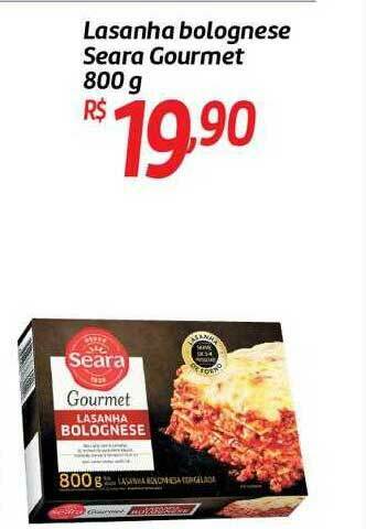 Comper Lasanha Bolognese Seara Gourmet oferta
