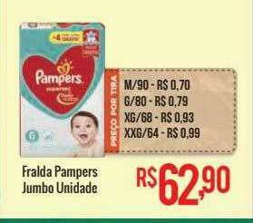 Mart Minas Fralda Pampers Jumbo Unidade oferta