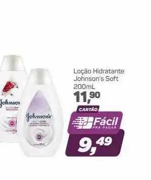 Supermercados São Vicente Loção Hidratante Johnson's Soft oferta