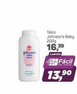 Supermercados São Vicente Talco Johnson's Baby oferta