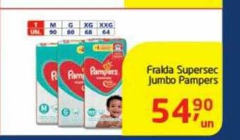 Tenda Atacado Fralda Supersec Jumbo Pampers oferta