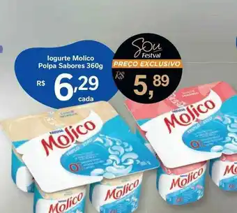 Festval Iogurte Molico Polpa Sabores oferta