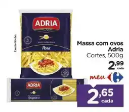 Carrefour Bairro Massa com ovos Adria Cortes oferta