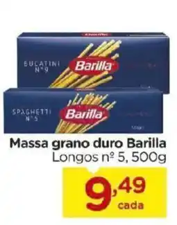 Carrefour Bairro Massa grano duro Barilla Longos n° 5 oferta