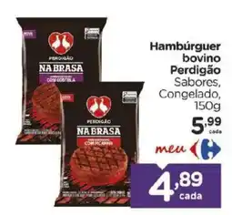 Carrefour Bairro Hambúrguer bovino Perdigão Sabores oferta