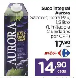 Carrefour Bairro Suco integral aurora sabores oferta
