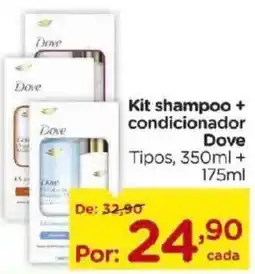 Carrefour Bairro Kit shampoo + condicionador Dove Tipos oferta