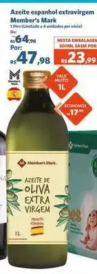 Sam's Club Member's mark - azeite espanhol extravirgem oferta