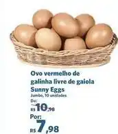 Sam's Club Sunny - ovo vermelho de galinha livre de gaiola eggs oferta