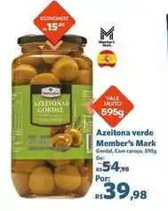Sam's Club Member's mark - azeitona verde oferta