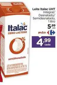 Carrefour Italac - leite uht oferta