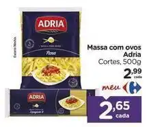 Carrefour Adria - massa com ovos oferta