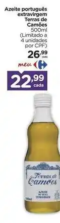 Carrefour Português - azeite portuguese extravirgen femme oferta