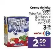Carrefour Cemil - creme de leite oferta