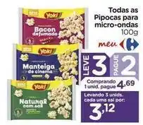 Carrefour Yoki - todas as pipocas para micro-ondas oferta