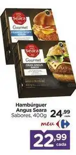 Carrefour Seara - hambúrguer angus oferta